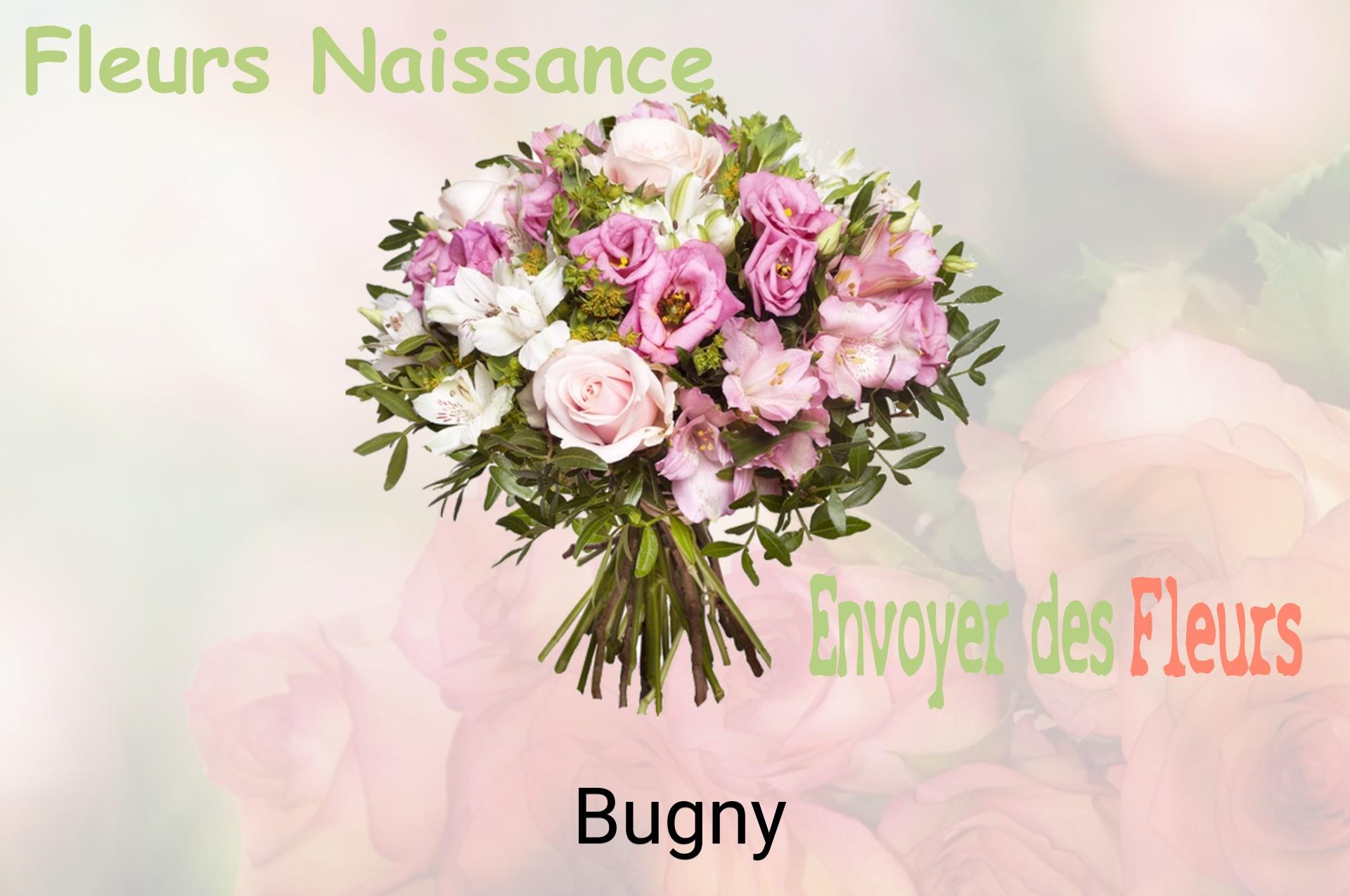Bouquet de fleurs de naissance livré à Bugny